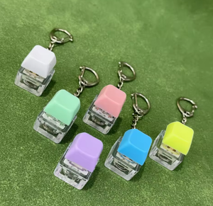 Luckykoo High Transparency Decompression Button Mechanical Keyboard Pinch <b>Fun</b> Finger Bored Decompression Button Vent Keychain - Product Image 2