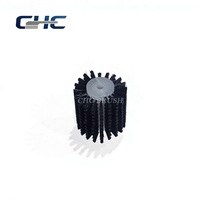 Brosse à poils en nylon, rouleau de brosse en nylon, rouleau de brosse cylindrique personnalisé pour l'élimination de la poussière et le nettoyage des débris