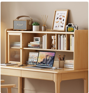 Scrivania pieghevole Computer con libreria semplice casa o noleggio scrivania per lo studente per la camera da letto o piccoli spazi - Product Image 3
