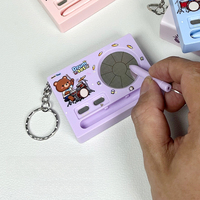 Elektronik Davul Oyuncak Anahtarlık Karikatür Hayvan Mini Müzik Pedi Makinesi Kaydedilebilir Dokunmatik Duyarlı Set Piyano Çift Modlu Sevimli Hediye