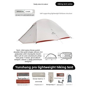 <span class=keywords><strong>Tenda</strong></span> da Escursionismo Doppia <span class=keywords><strong>per</strong></span> Esterni, <span class=keywords><strong>Attrezzatura</strong></span> Professionale <span class=keywords><strong>per</strong></span> <span class=keywords><strong>Campeggio</strong></span> - Product Image 2