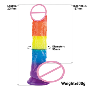 Yumuşak Silikon Gerçekçi Kadın Oyuncağı Yeni Düzensiz Işıklı Tasarım Büyük Penis Yetişkin Seks Ürünleri - Product Image 6