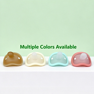 Vente en gros d'usine, sucette orthodontique en silicone pour bébé, personnalisée, de qualité alimentaire, sans BPA, imprimée avec des dessins animés, pour nourrissons de 0 à 12 mois - Product Image 1