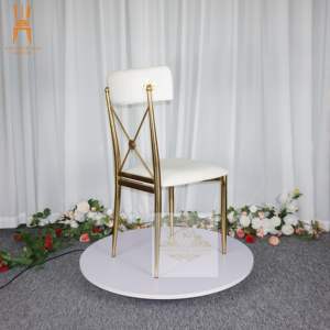 Chaise de banquet <span class=keywords><strong>en</strong></span> acier inoxydable Royal Event, dossier interchangeable, pour mariage - Product Image 2