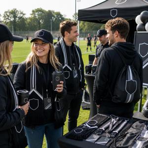 Kit Personalizado para Fanáticos de Partidos de Fútbol para Eventos de Club con Bufanda, Gorra, Bolsa con Cordón y Embalaje para Regalos de Patrocinadores - Product Image 2