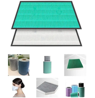Matériau de support filtrant non-tissé en polyester à fibres courtes, type Wetlaid, à prix compétitif, directement de l'usine OEM
