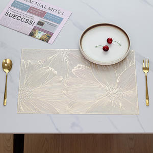 حصير طاولة بيديزي بلاستيك مقاوم للحرارة من كلوريد البولي فينيل لديكور المنزل - Product Image 1