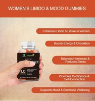 Bonbons gommeux probiotiques OEM pour améliorer le désir féminin, sans hormones, stimulant la libido, soutien énergétique, complément alimentaire pour adultes
