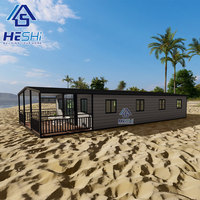 Maison mobile préfabriquée australienne de 20 pieds et 40 pieds, extensible, grande maison conteneur pliable, villa de luxe préfabriquée