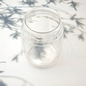 Bocal en plastique transparent <span class=keywords><strong>ORIA</strong></span> en forme de ruche pour aliments, 70 ml, 150 ml, 350 ml, 750 ml, avec couvercle métallique – Bouteille en plastique pour bière - Product Image 3