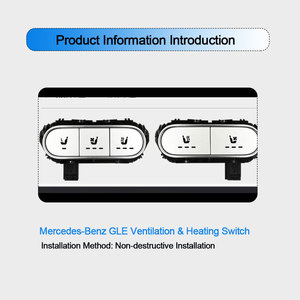 Interrupteur de ventilation et de chauffage des sièges pour Mercedes GLS <span class=keywords><strong>GLE</strong></span>, spécifications Hong Kong, installation non destructive, vente en gros d'usine chinoise - Product Image 6