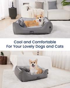 Cama Refrigerante de Lujo Hecha a Medida para Perros y Gatos con Funda Impermeable y Lavable, Base Antideslizante, Sin <span class=keywords><strong>Gel</strong></span> - Product Image 6