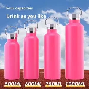 Stainless Steel Customizable Bullet-Shaped Sports Water Bottle Insulated Sleek Tumbler <b>Runners</b> Hikers Camping Kids-Food Grade - Product Image 4