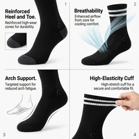 Chaussettes décontractées pour hommes, design personnalisé OEM, rayées, en coton peigné de qualité supérieure, douces, respirantes, chaussettes d'été pour hommes