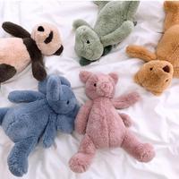 Jouets en peluche super doux en forme de cochon, panda, éléphant, ours, dinosaure, cadeaux pour enfants