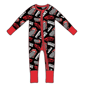 Niedliche Baby Mädchen Sommer Bambus Pyjamas Denim Animal Print Reiß verschluss Stram pler Versand bereit in Größen 0-6 Monate 18 Monate 2T - Product Image 2