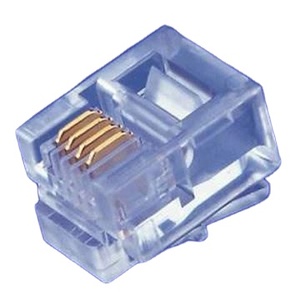 4P4C <span class=keywords><strong>RJ11</strong></span> Prise modulaire Connecteur RJ-11 4 broches <span class=keywords><strong>pour</strong></span> câble téléphonique - Product Image 2
