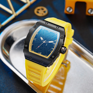 Reloj de cuarzo de alta gama para hombre, con correa de resina, función de calendario con indicadores, estilo deportivo ecológico. - Product Image 2
