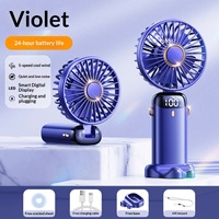 Mini ventilateur de bureau USB pour garage, ventilateur portable à main, ventilateurs de cou portables pour la maison, cinq vitesses de vent réglables