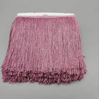 Frange en dentelle brillante en polyester coloré de 15 cm de large pour vêtements de danse latine, accessoires et textiles de maison