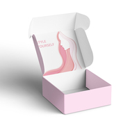 Boîte d'emballage postale personnalisée avec logo, grande, en carton ondulé, à fermeture éclair auto-adhésive, avec bande de déchirement facile
