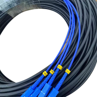 Cable de Fibra Óptica Retardante de Llama para Exteriores, Cable de Comunicación con Rotura Blindada, Duplex, Cable de Comunicación, SC 2/4