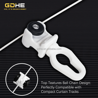 Support de rideau à plis ondulés de taille mini, en POM, 6 cm, pour espacement fixe, accessoires pour rail de rideau ondulé en S