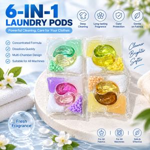 Capsules de lessive écologiques 6-en-1 avec perles rehausseuses de parfum, senteur florale - Product Image 3