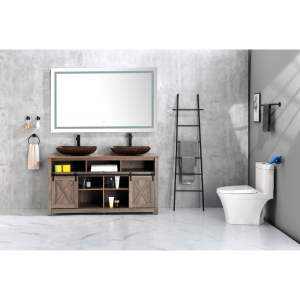 DB 72 In. W X 36 In. H Frameless LED Single Bathroom Vanity <b>Mirror</b> Polished <b>Crystal</b> Bathroom Vanity LED Only Pickup - Product Image 3