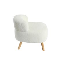 Tissu géométrique en peau de mouton Mobilier de salon moderne Pieds en bois Fauteuil de loisirs décontracté Canapé beige Canapé simple Fauteuil