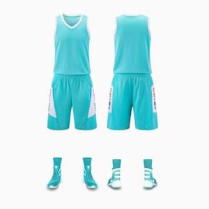 طقم جيرسيه كرة السلة للرجال مخصص للبالغين والأطفال زي موحد مع شورت ملابس رياضية للنادي الجماعي - Product Image 1