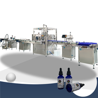 Machine automatique de remplissage et de capsulage antigoutte pour remplisseur de compte-gouttes d'huile essentielle liquide de bouteille de goutte en verre