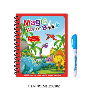 Libro de dibujo de agua mágico para niños, reutilizable, DIY, pintura de garabatos para colorear, libro de agua, juguete con bolígrafo - Product Image 3