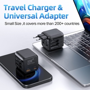 Worldplug kích thước nhỏ gọn PD QC 20W USB sạc nhanh <span class=keywords><strong>Adapter</strong></span> quốc tế trên toàn thế giới phổ du lịch cắm <span class=keywords><strong>Adapter</strong></span> - Product Image 3