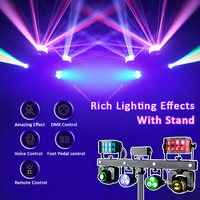 Équipement d'éclairage disco portable RGBW pour les soirées DJ, concerts, bar LED professionnel, système de déplacement avec puissance de 300 W, éclairage de scène DJ, support