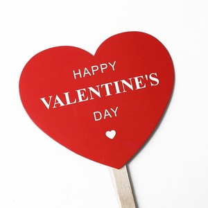 ของตกแต่งเค้กวันวาเลนไทน์รูปหัวใจอะคริลิค พร้อมการ์ดหวานๆ สำหรับตกแต่งงานแต่งงานและงานปาร์ตี้ - Product Image 4