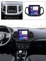 MEKEDE Pantalla para Auto con GPS, Navegación, Cámara 360, Reproductor de Música, Car-play, Android Auto para Jeep Compass 2016-2018, FM, AM, BT, Ventilador