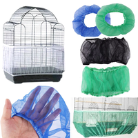 Housse de cage à oiseaux en maille anti-poussière et anti-graines, facile à nettoyer, pour cage à perroquet