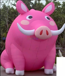 Modèle de ballon gonflable personnalisé en forme de <span class=keywords><strong>sanglier</strong></span>, personnage animal de dessin animé pour la publicité d'événements en centre commercial - Product Image 3