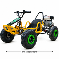 Go Kart Todoterreno de Alta Resistencia con Motor de Gasolina de 212 CC y Neumáticos de 8 Pulgadas para Recreación al Aire Libre