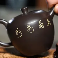 أفضل سعر Zisha وعاء الكونغ فو من ييشينغ مجموعة اكسسوارات ل شاي بالأعشاب المزهرة الأرجواني إبريق الشاي