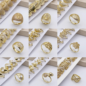 Anillos Religiosos Chapados en Oro de 14K con Diseños Variados, Precio de Fábrica <span class=keywords><strong>XUPING</strong></span>, Joyería al por Mayor para Mujer - Product Image 1