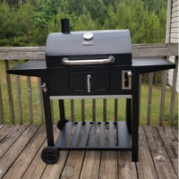 Barbecue à charbon de bois Barbecue extérieur Vu à la télévision Churrasqueira Produit Offre Spéciale Fumeur Grilles de barbecue