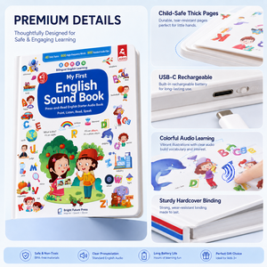 Libro de Cuentos Interactivo con Sonidos para Niños de 2 a 4 Años con Botones Musicales, Funciones Educativas de Audio y Lectura - Product Image 5