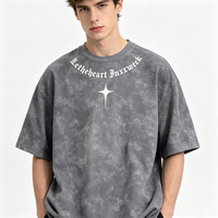 T-shirt d'été ample en coton mélangé 3XL style hip-hop tie-dye à manches courtes pour femme, coupe jeune