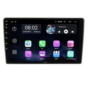 Radio mobil 2 Din 10 inci, pemutar Multimedia mobil navigasi GPS WIFI, Radio mobil Android