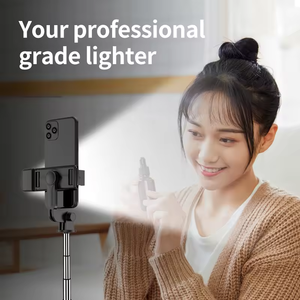 S03 S Draadloze Mobiele Telefoon Selfie Stick Statief Mini Flexibel Draagbaar 3-in-1 Draaibaar LED Licht Sticker Met Afstandsbediening - Product Image 3