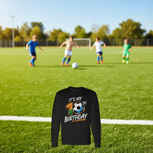 T-shirt de football à manches longues pour enfants de 10 ans, pour mon 10e anniversaire - Product Image 3