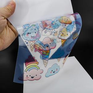 Autocollants de dessins animés en PVC transparents, imperméables, autocollants, pour cadeaux, artisanat, formes irrégulières, étiquettes d'impression numérique - Product Image 3