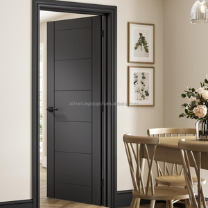 Portes en bois massif HDF de style américain, qualité supérieure, porte en mélamine insonorisée pour les portes intérieures de <span class=keywords><strong>maison</strong></span> - Product Image 3